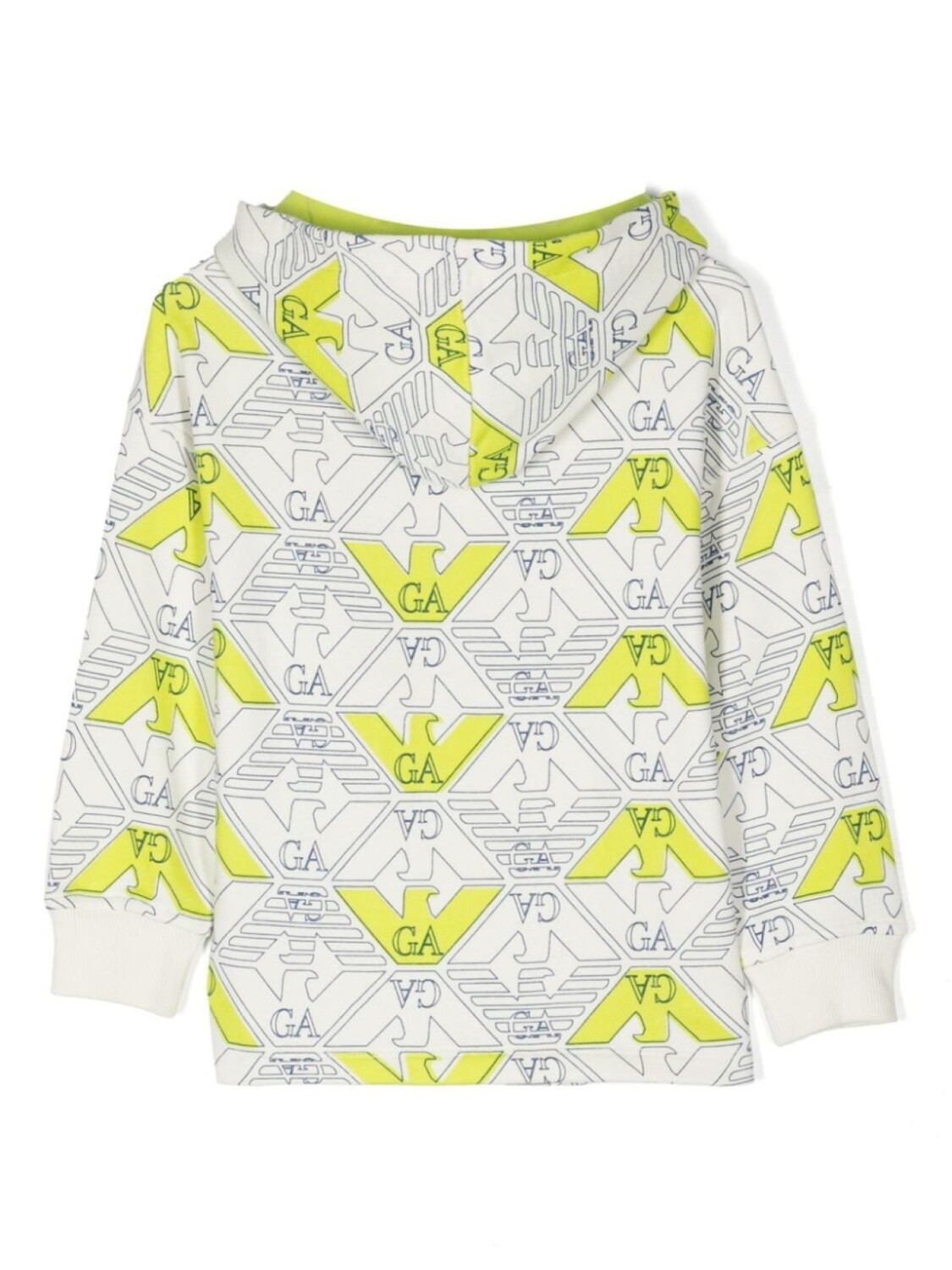 

Худи с логотипом Emporio Armani Kids, белый