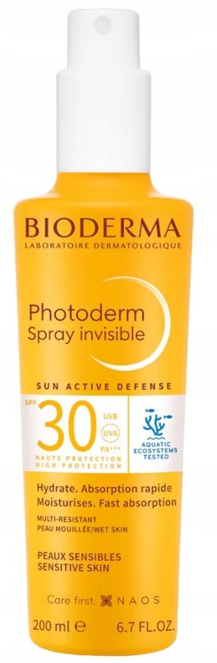 

Bioderma Photoderm невидимый солнцезащитный спрей для тела SPF30 200 мл