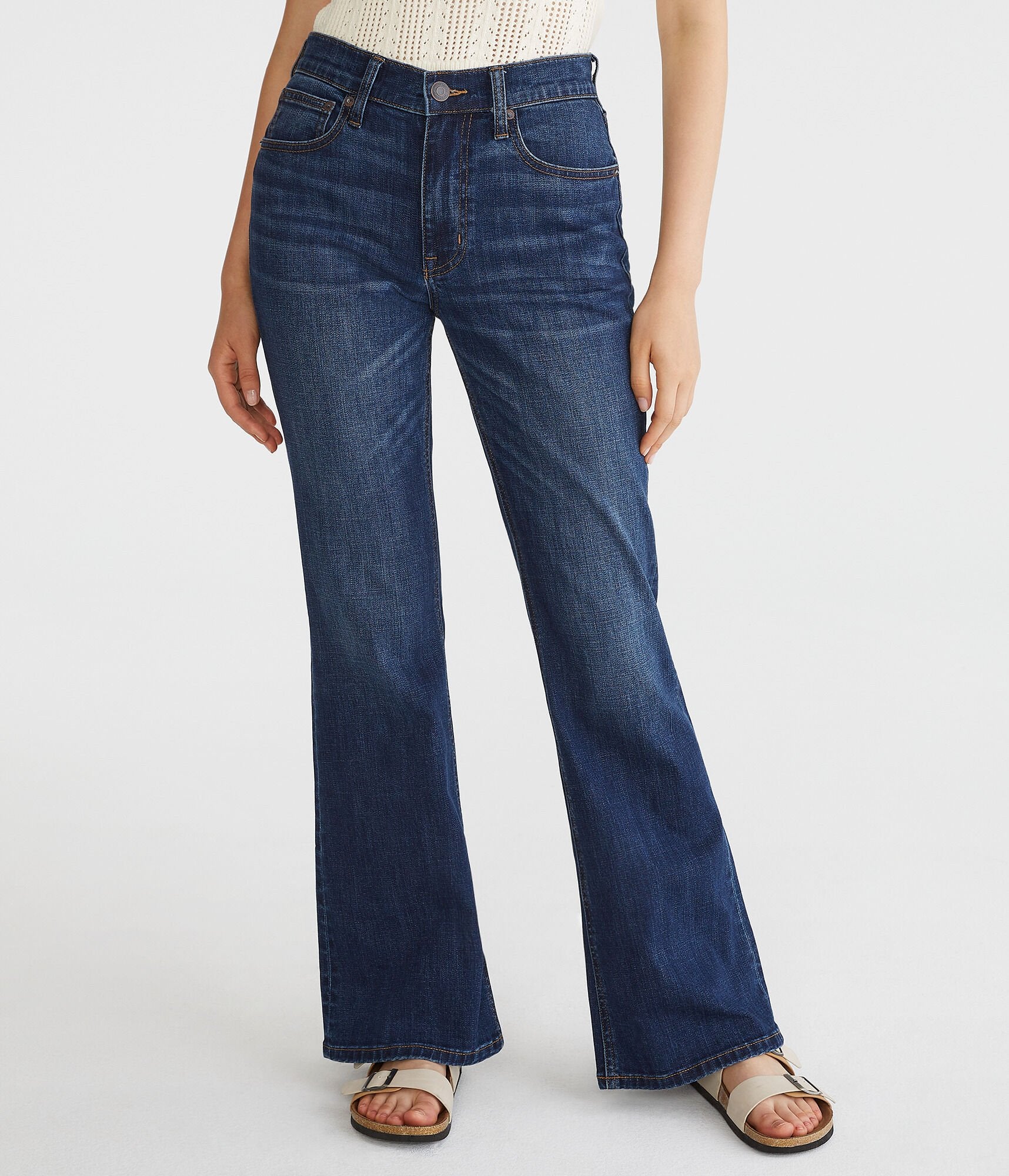 

Aeropostale Flare Джинсы с высокой посадкой, цвет dark wash