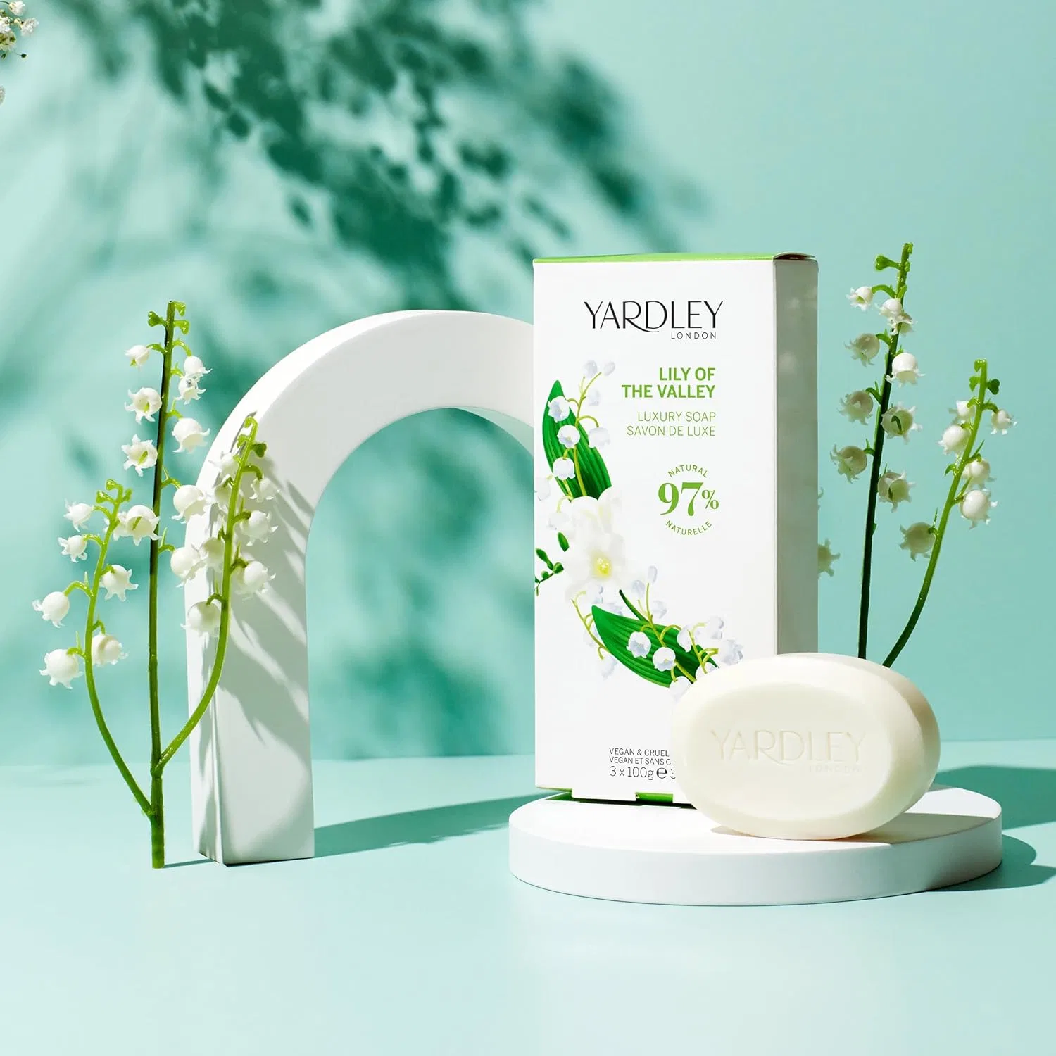 Набор роскошного мыла Lily of the Valley от Yardley London 3 x 100 г Yardley London, Lily Of The Valley — фото 3