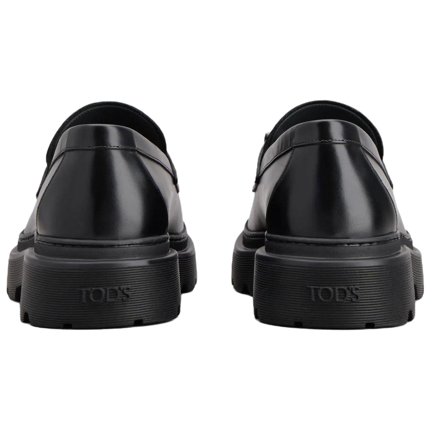 Туфли-лодочки T Plaque с зауженным носком TOD'S, черные — фото 4