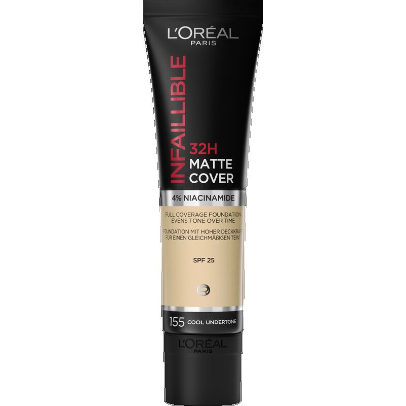 

Infaillible 32H Matte Cover 155 Холодный оттенок L’Oréal Paris, 30 ml