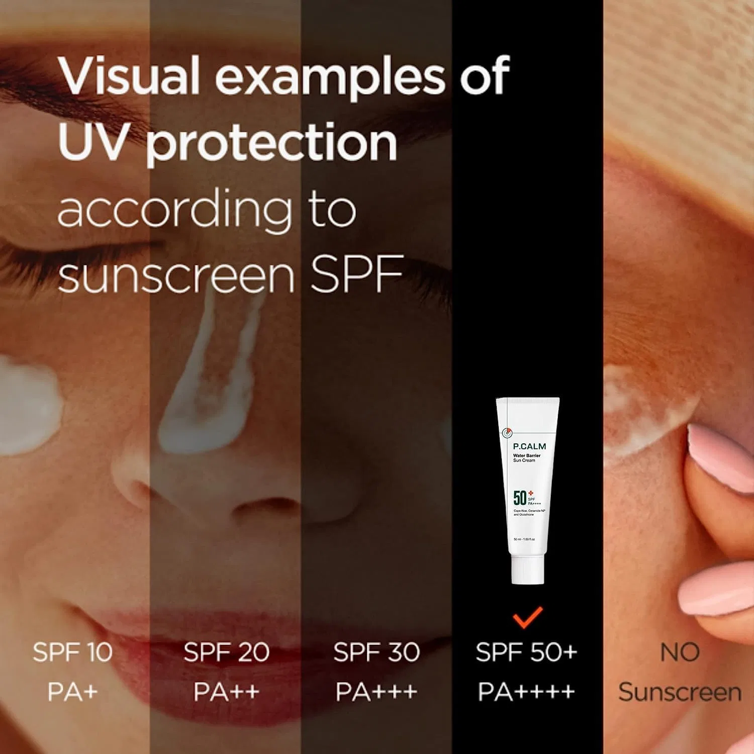 Солнцезащитный крем «Water Barrier Sun Cream» SPF50+ PA++++ от P.CALM Generic — фото 4