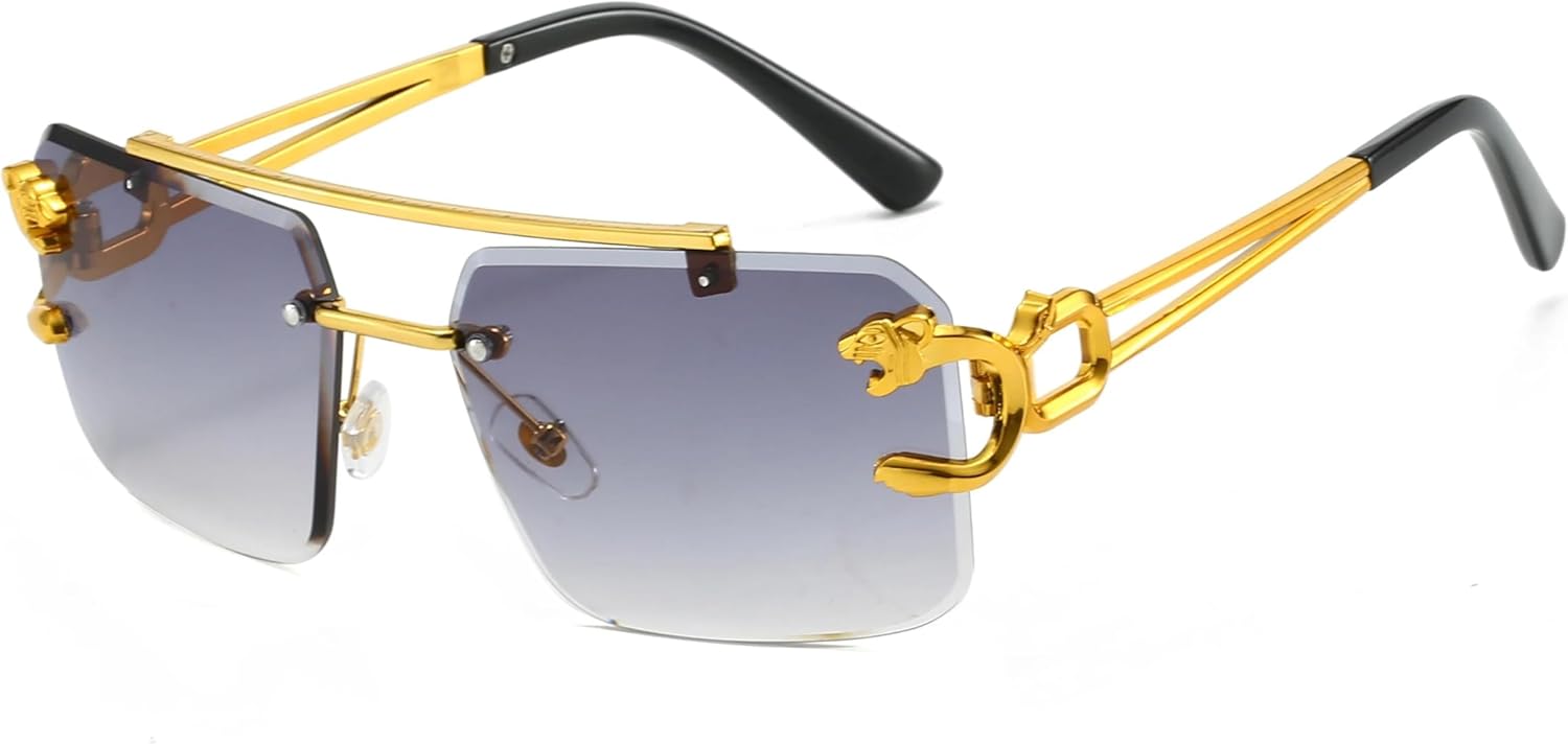 

Солнцезащитные очки с защитой от УФ-излучения UV400 | Градиентные линзы, металлические, для женщин | Яркие цветные линзы, идеально подходят для занятий спортом на открытом воздухе и вождения DSVIGF, Gradient Grey