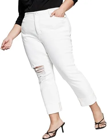 

Модные джинсы прямого кроя Plus Size And Now This