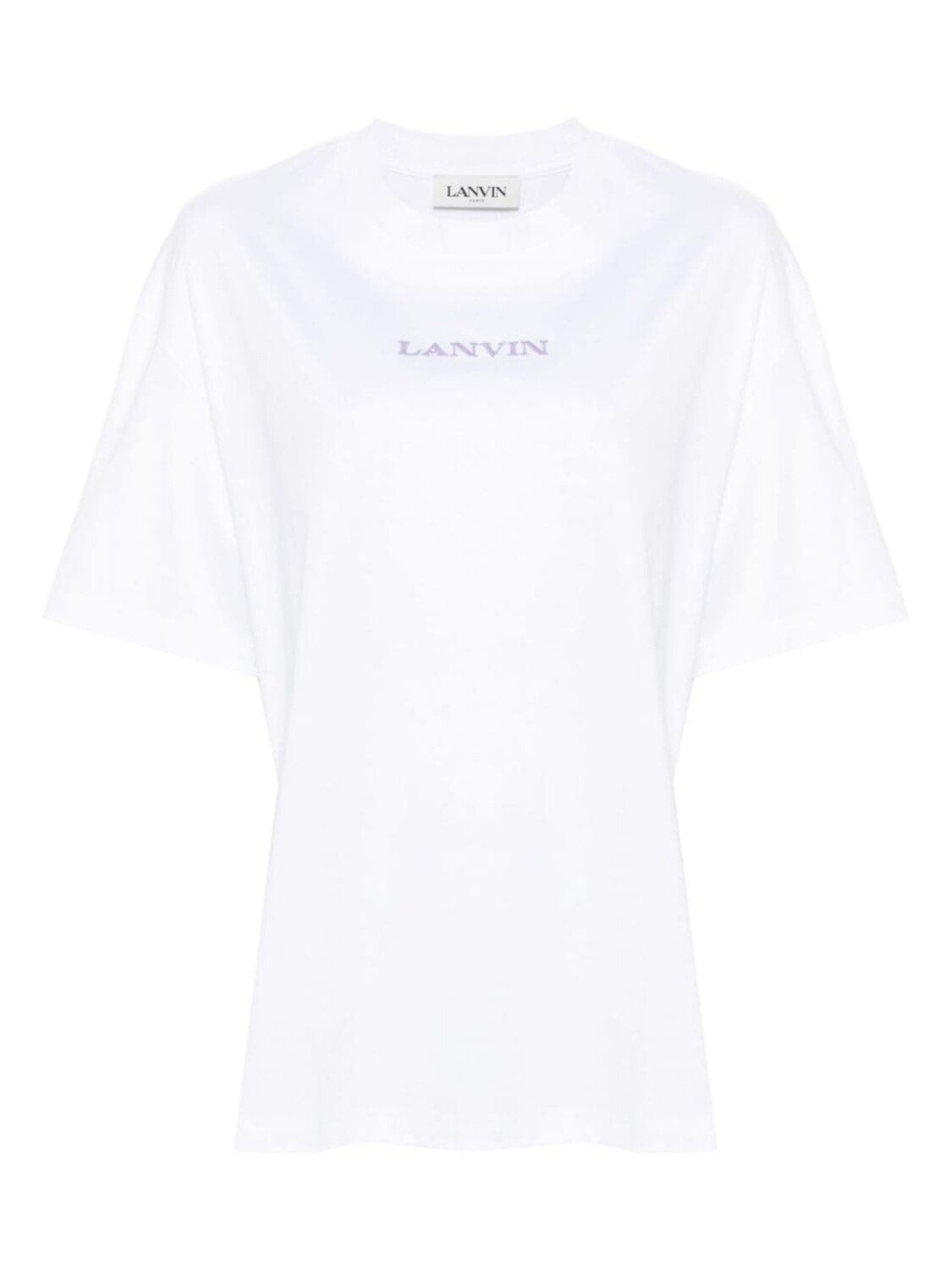 

Lanvin футболка из хлопка с вышитым логотипом, белый