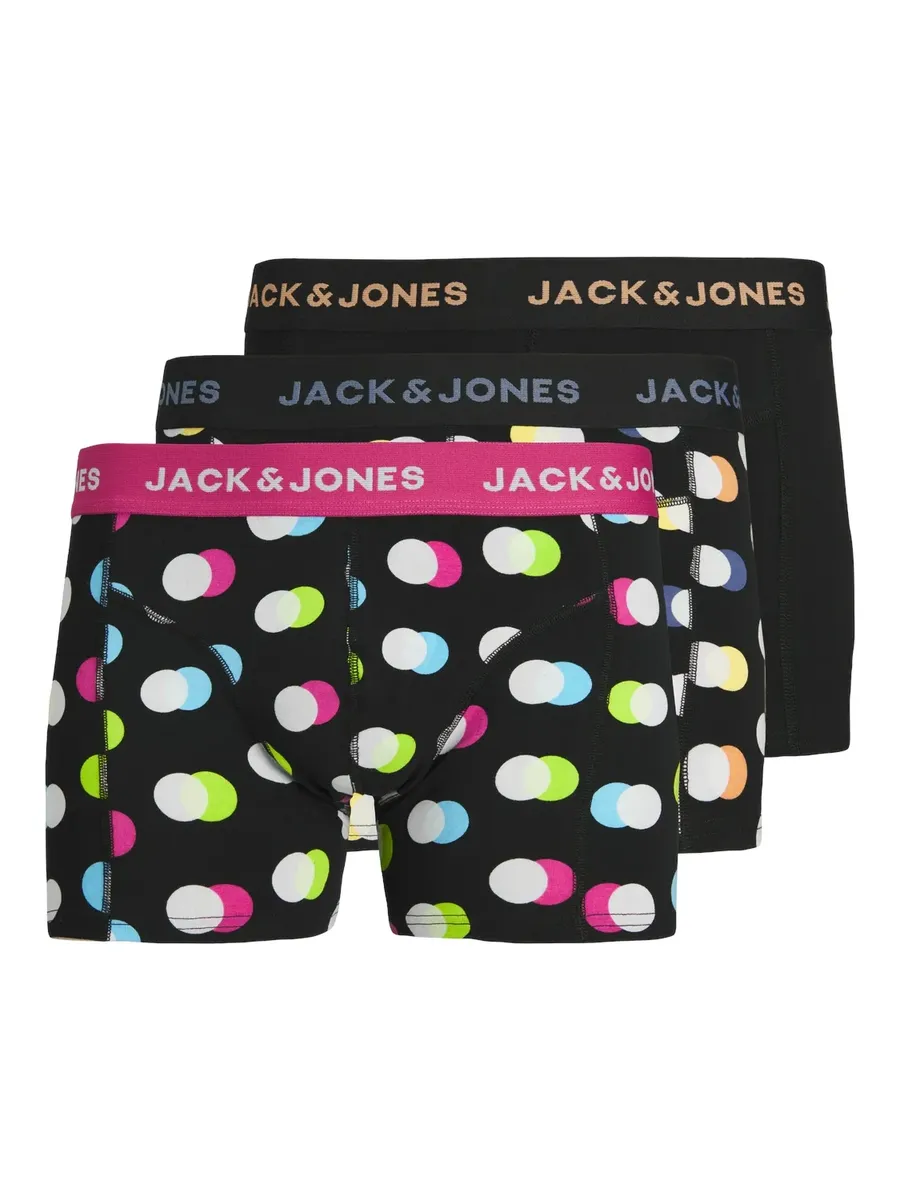 

Трусы-боксеры Jack & Jones "JACREESE TRUNKS 3 PACK SN" (упаковка, 3 шт.), черный