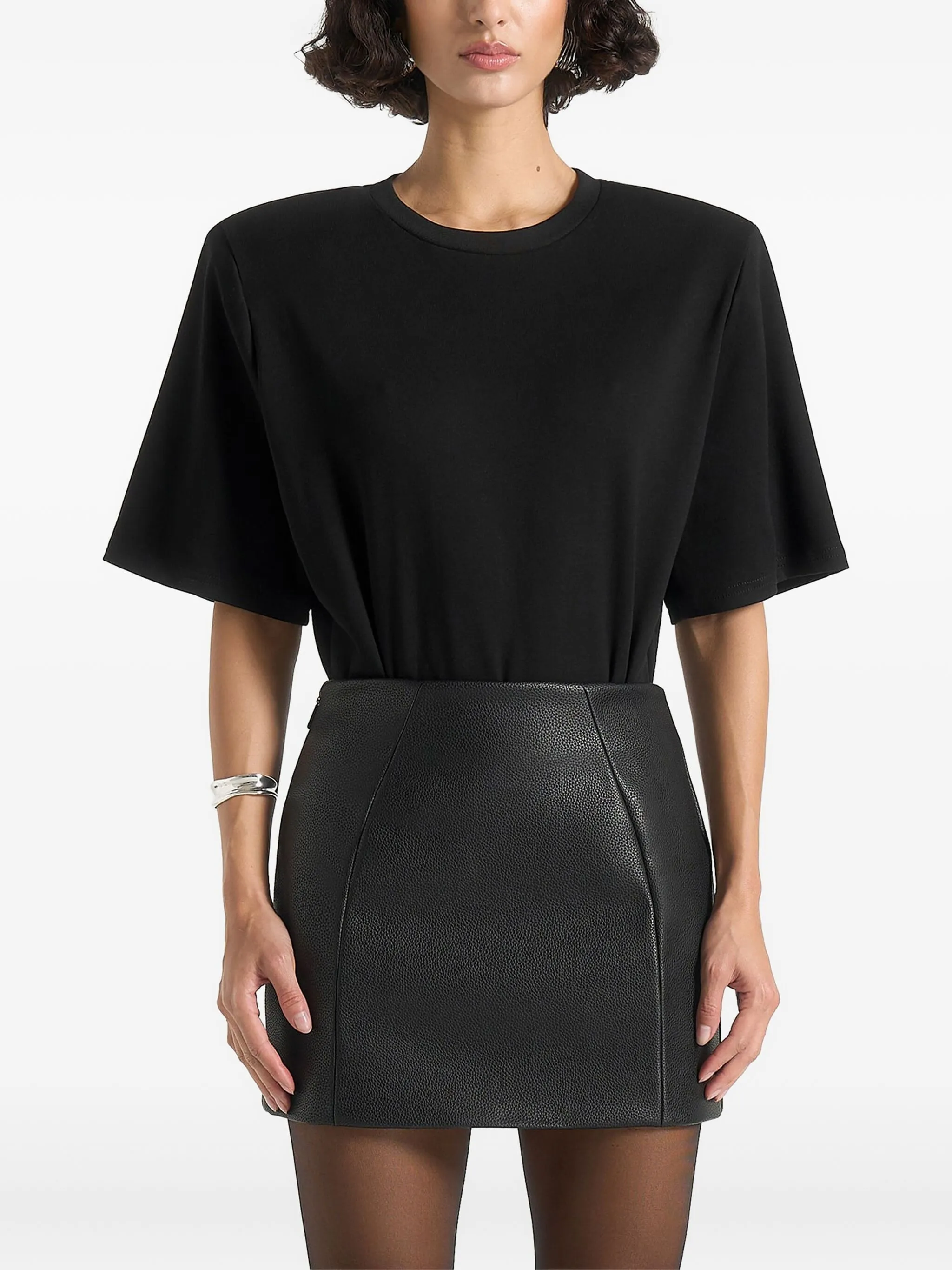 

Футболка Mia с широкими плечами Manière De Voir, черный