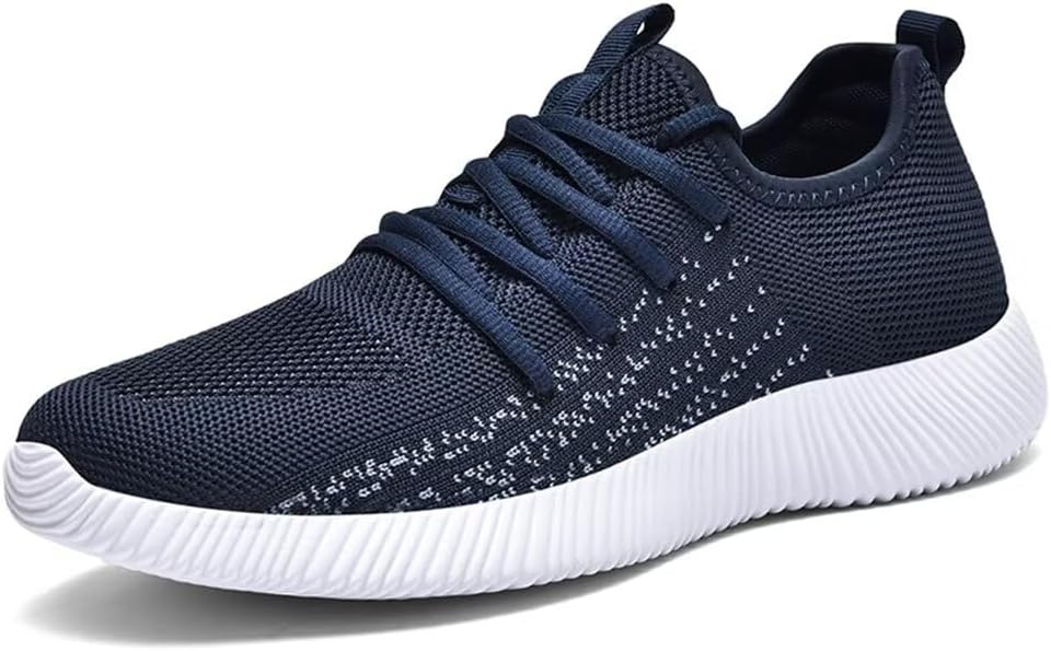 

Мужские сетчатые слипоны Jakcuz больших размеров, прогулочные кроссовки, устойчивые к скольжению, удобные, для улицы, спорта, тренажерного зала и бега, модные кроссовки, синий