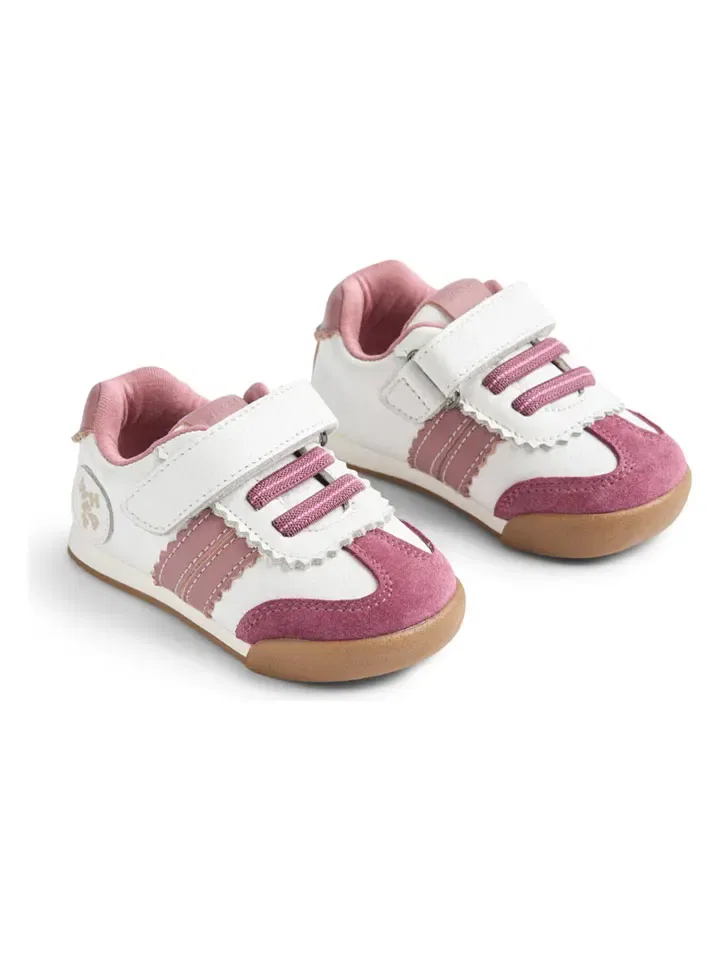 Кроссовки низкие Leder-Sneakers Spectra Wheat Белый/Розовый
