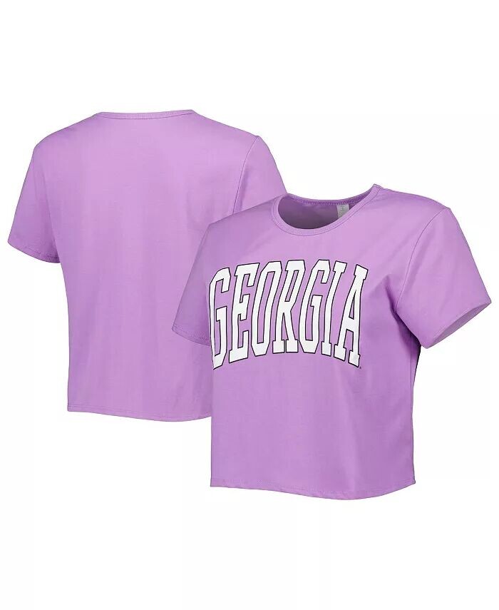 

Женская фиолетовая укороченная футболка Georgia Bulldogs Core Fashion Zoozatz