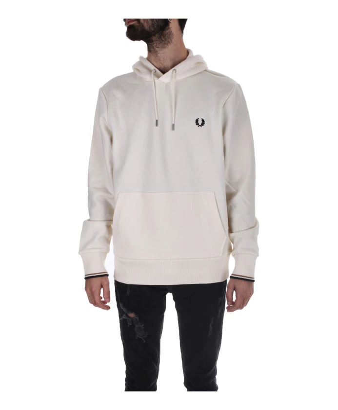 Мужская толстовка с передним карманом Fred Perry, бежевый