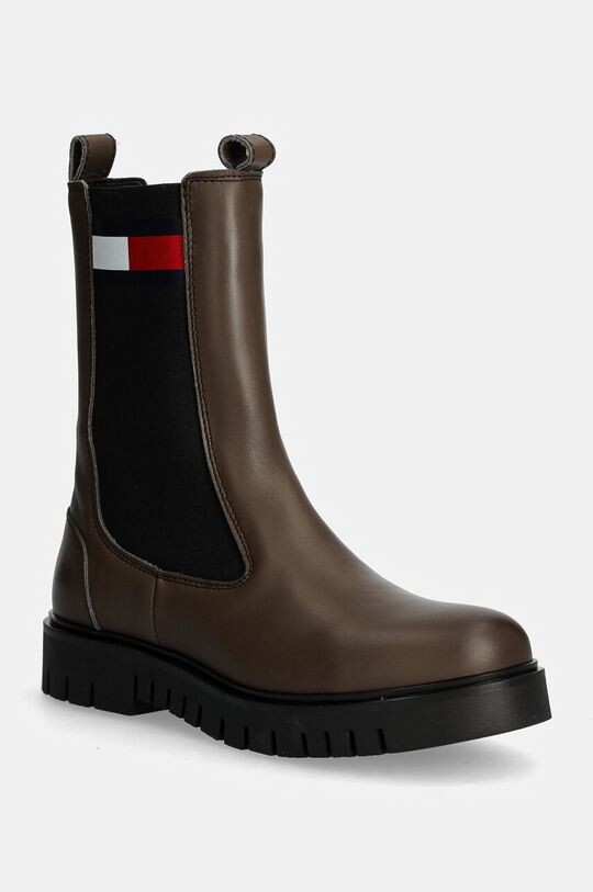 

Кожаные ботинки челси TJW LONG CHELSEA BOOT Tommy Jeans, коричневый