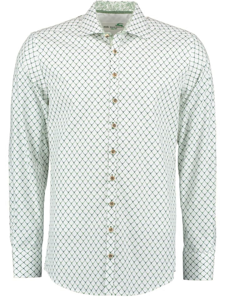 

Традиционная рубашка кедасе темно-зеленого цвета OS-Trachten