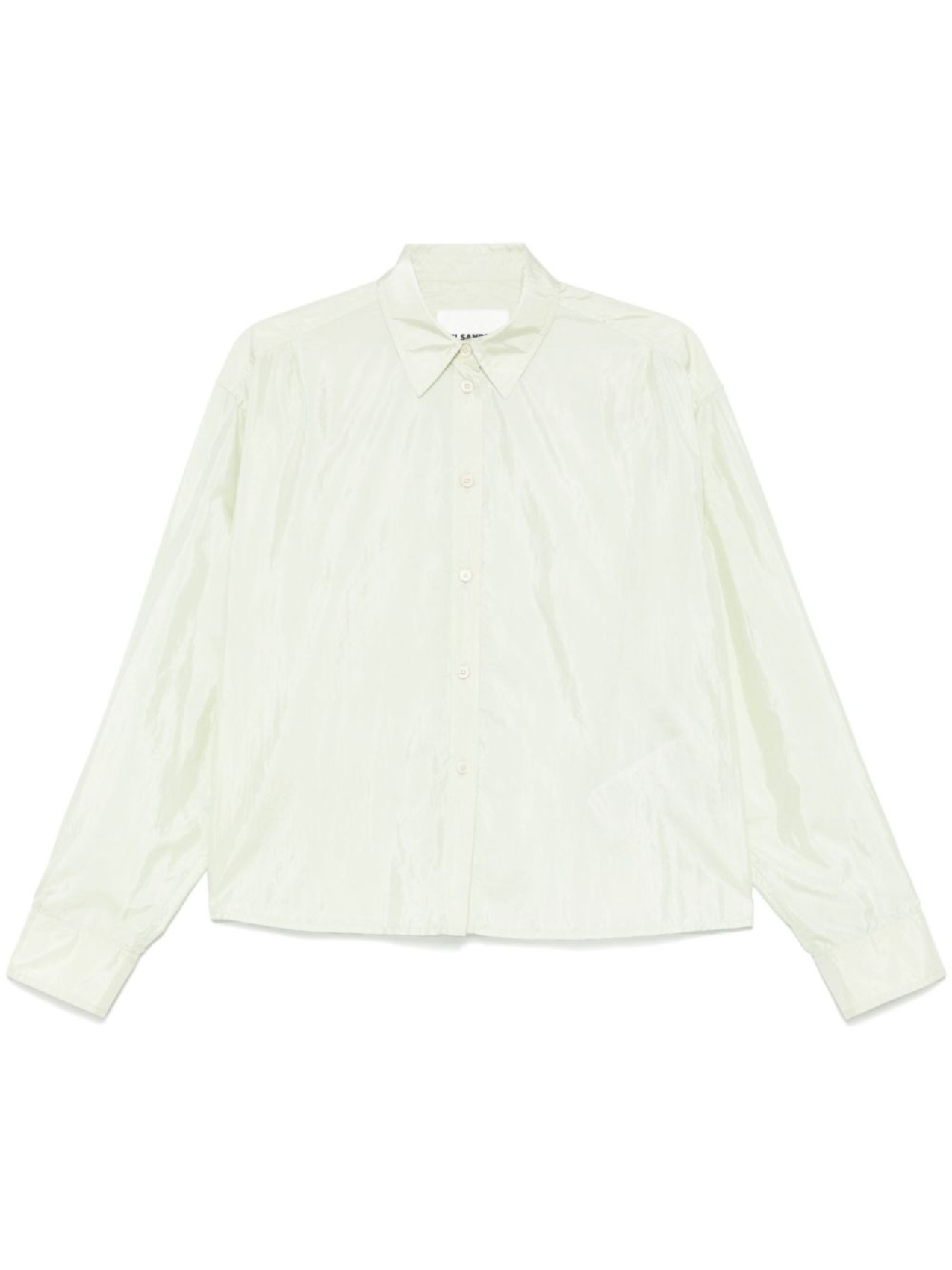 

Jil Sander атласная рубашка, зеленый