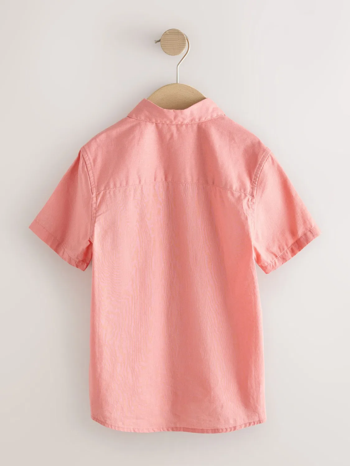 Рубашка на пуговицах стандартного кроя Next, Light Pink — фото 2