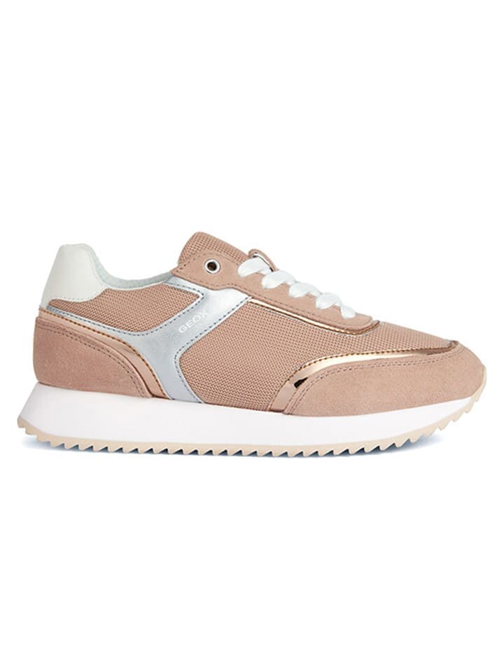 

Кроссовки на шнуровке Geox, цвет orange/rosa
