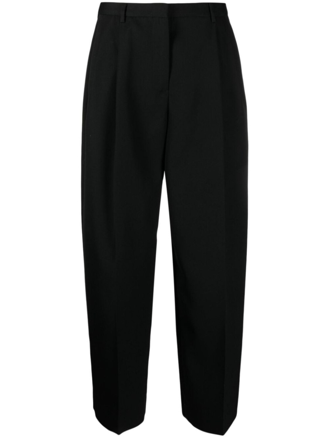 

Jil Sander брюки строгого кроя из смеси шерсти и хлопка, черный