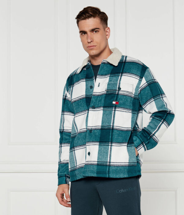 

Куртка мужская Tommy Jeans в клетку, синий