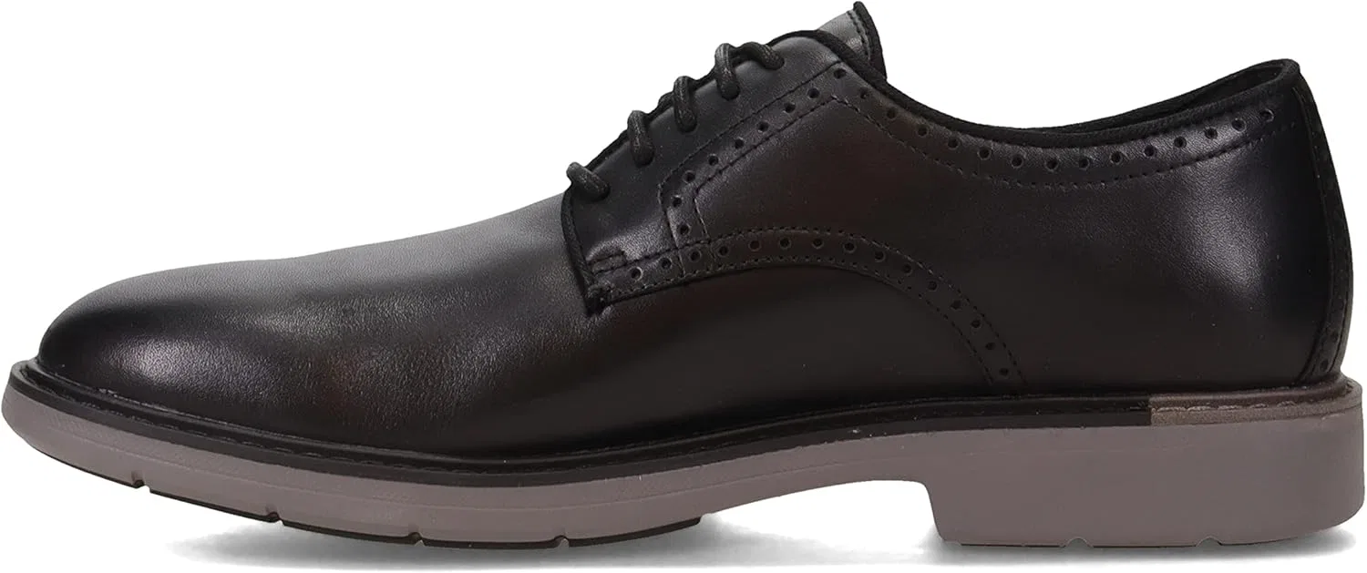 Мужские классические оксфорды Cole Haan с гладким носком, Black Grey Midsole — фото 4