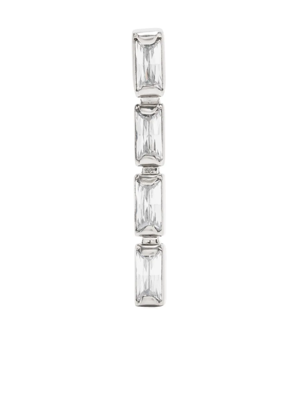 

Серьга с кристаллами JIL SANDER, серебяный