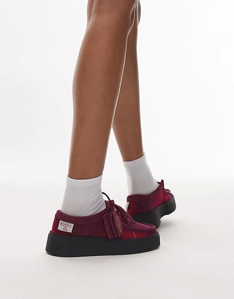Туфли Clarks Torview из сливового твида с кисточками — фото 4