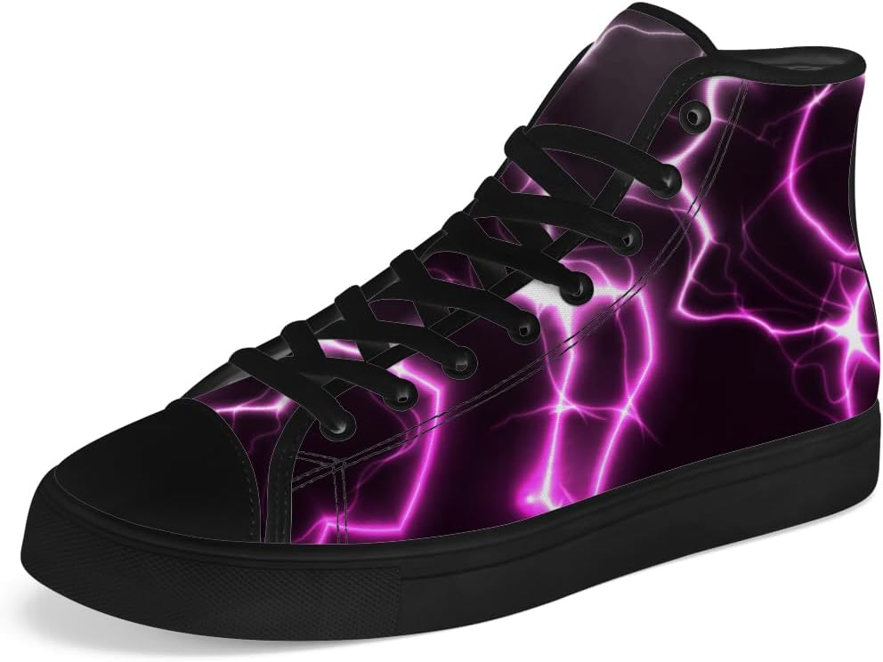 

Высокие кеды Lightning из канвы, высокие кроссовки на шнуровке, повседневная обувь для мужчин и женщин Chebing, розовый