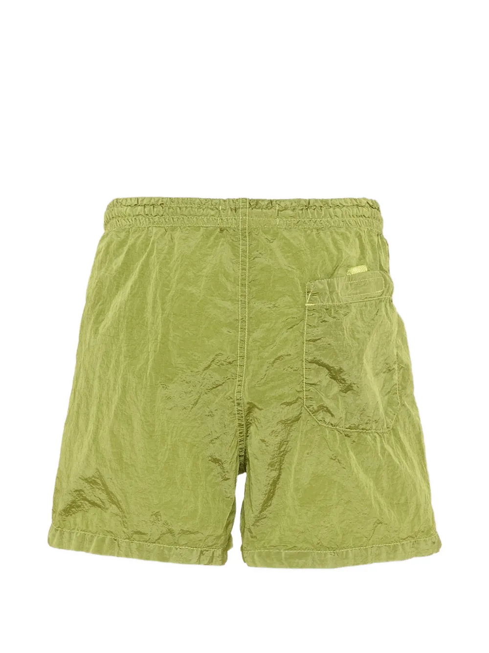 Плавательные шорты с эластичным поясом и нашивкой с логотипом Stone Island Junior, зеленый — фото 2