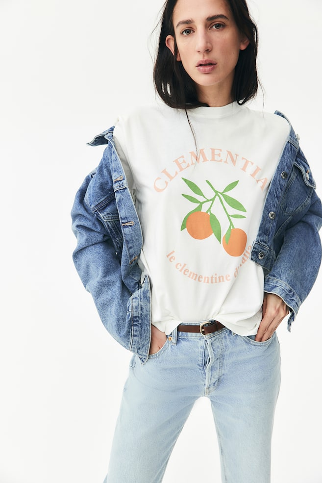 

Футболка с принтом H&M, мультиколор