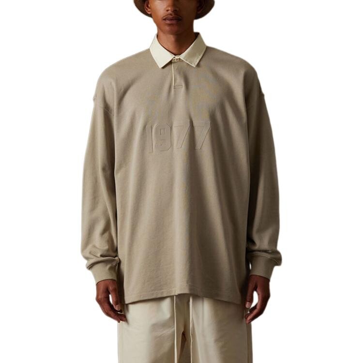 Рубашка поло унисекс дымчато-серая Fear Of God Essentials, серый — фото 3