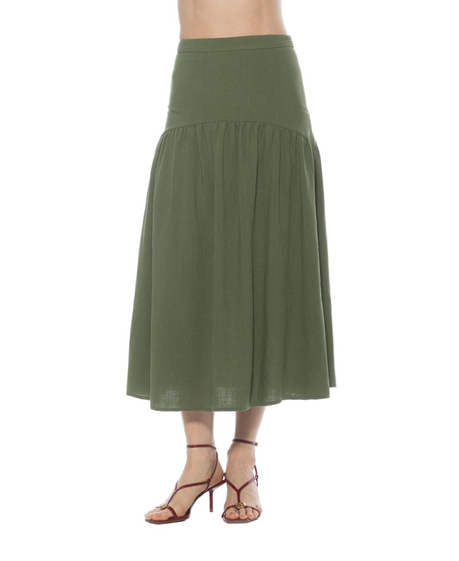 

Женская юбка-миди Michel с заниженной талией и сборками Alexia Admor, Sage