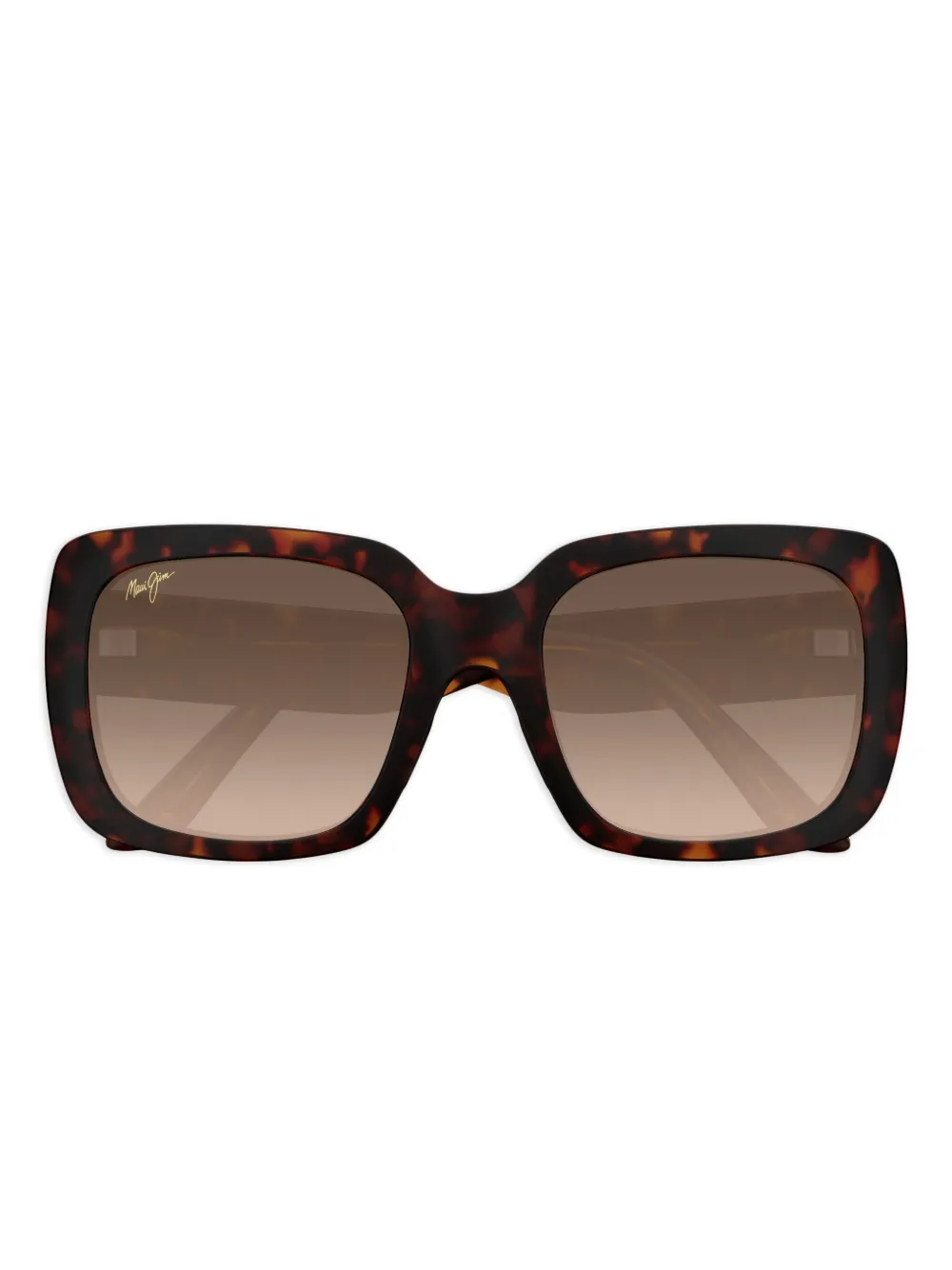 

Солнцезащитные очки в квадратной оправе Maui Jim, коричневый