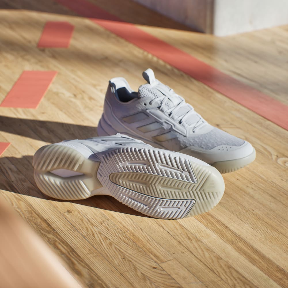 Кроссовки Adidas Crazyflight 6 Indoor Shoes, цвет Cloud White/Silver Metallic/Core Black — фото 3