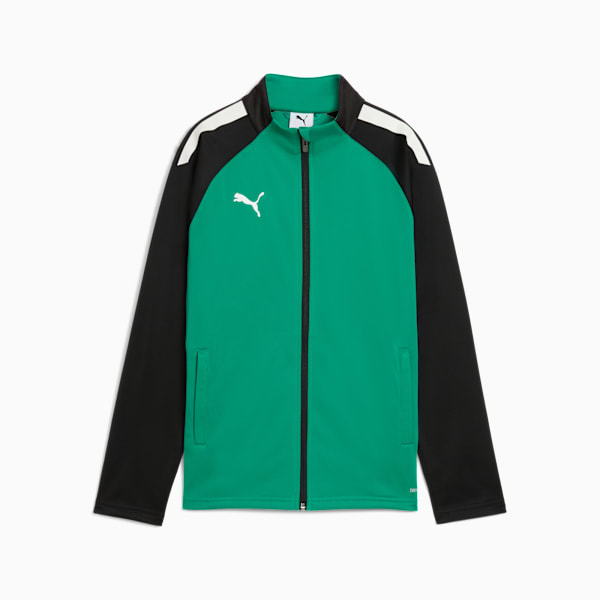 Футбольная куртка для больших детей Teamliga Puma, зеленый — фото 4