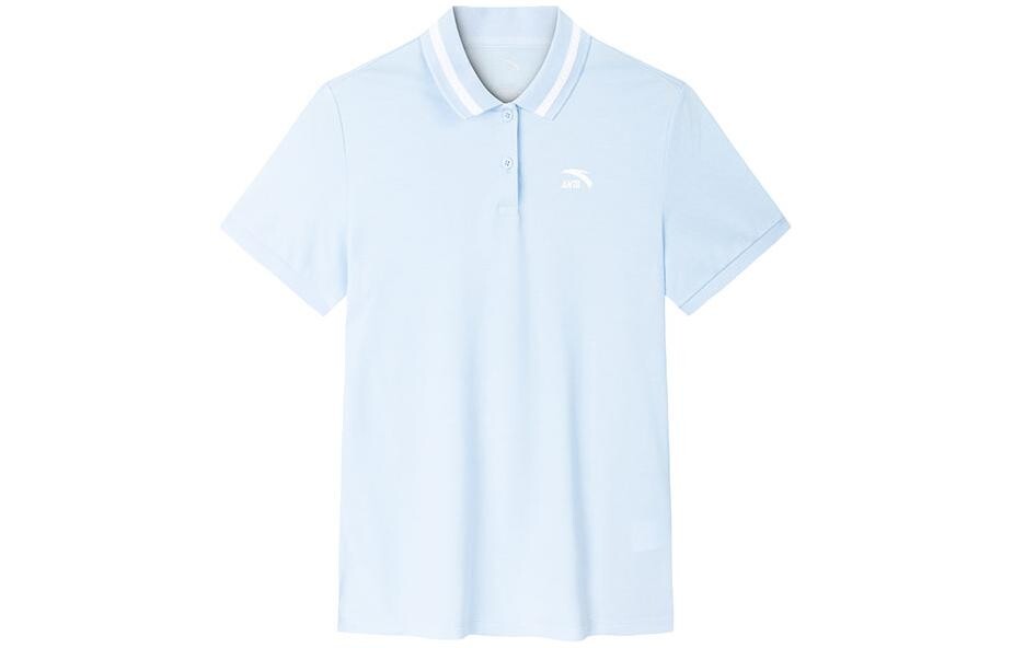 

Женская рубашка поло Life Collection, цвет «водное небо» Anta