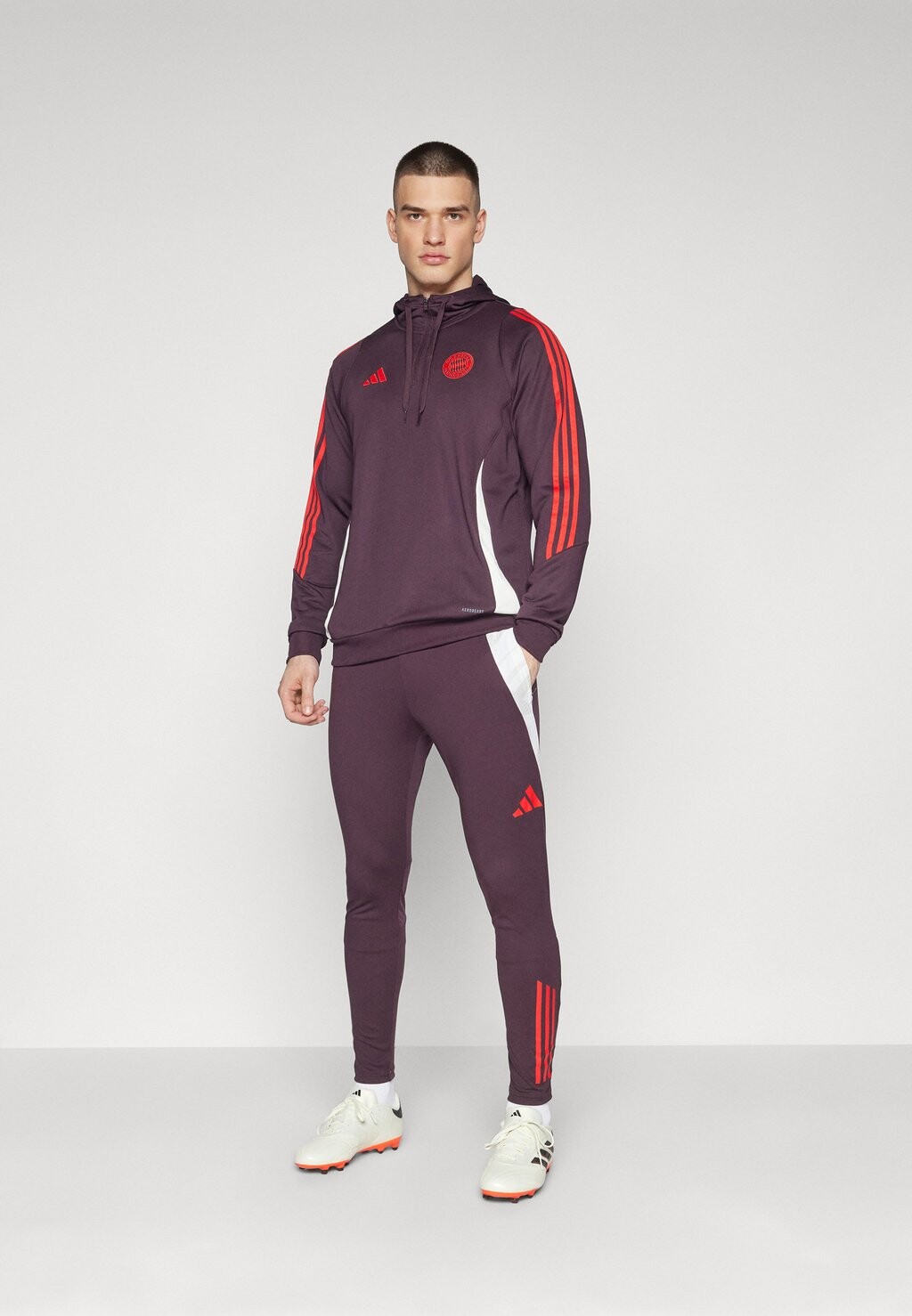 

Team Fc Bayern München Training Hoodie adidas Performance, темно-бордовый/красный
