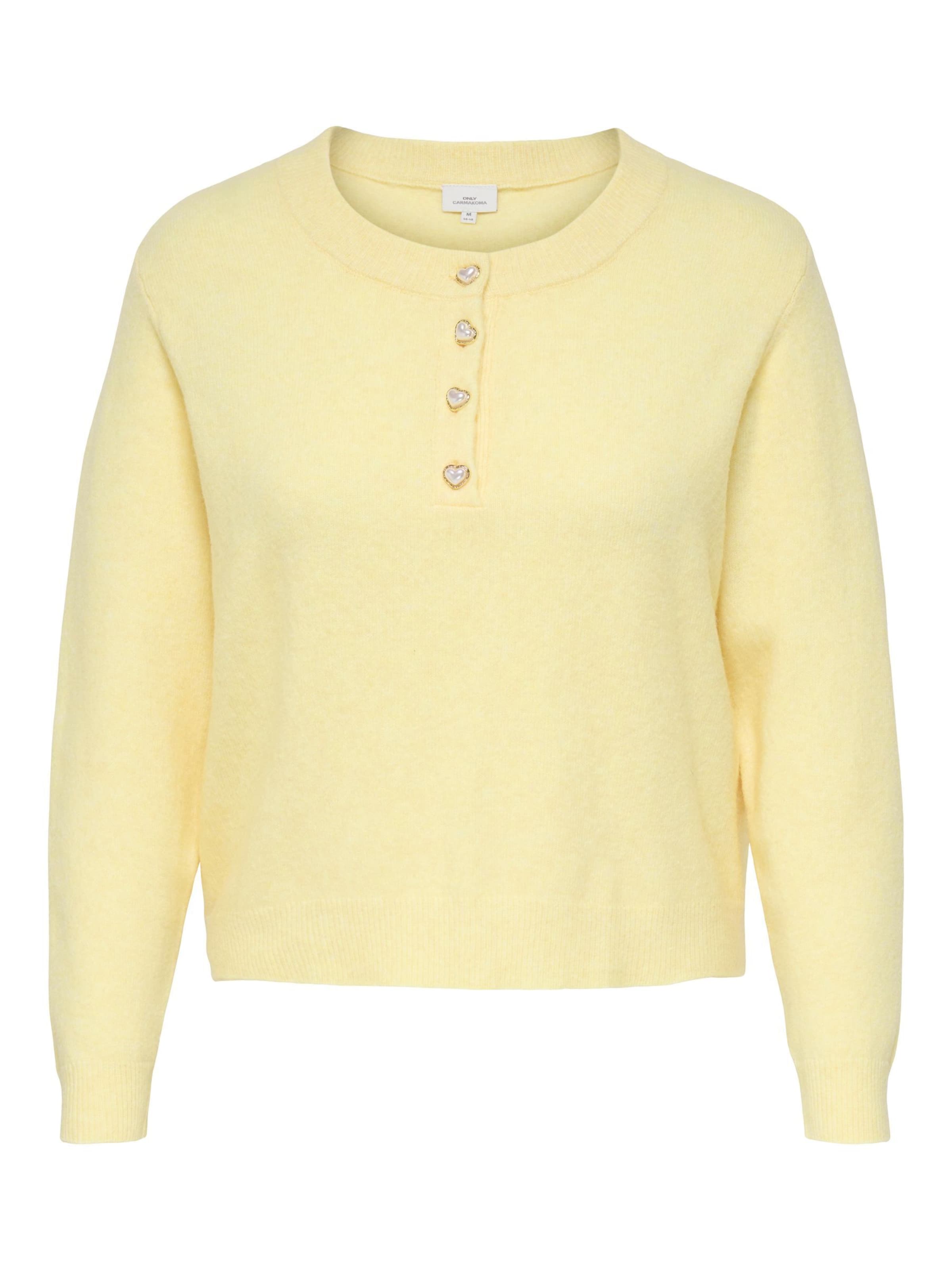 

ONLY Carmakoma Свитер 'CARMacey' в желтом цвете