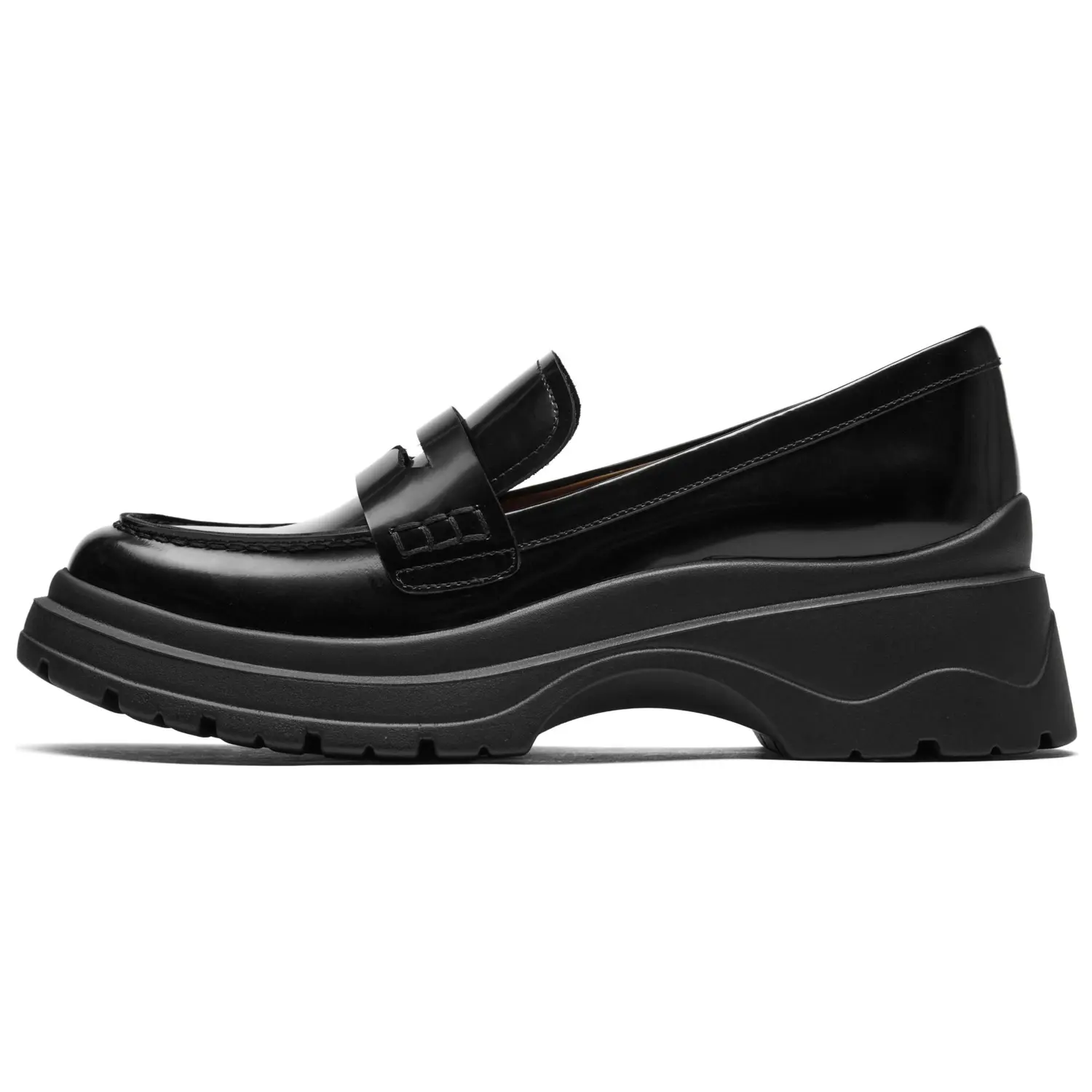 Лоферы Cow Cat 4,5 см женские 73Hours, Black