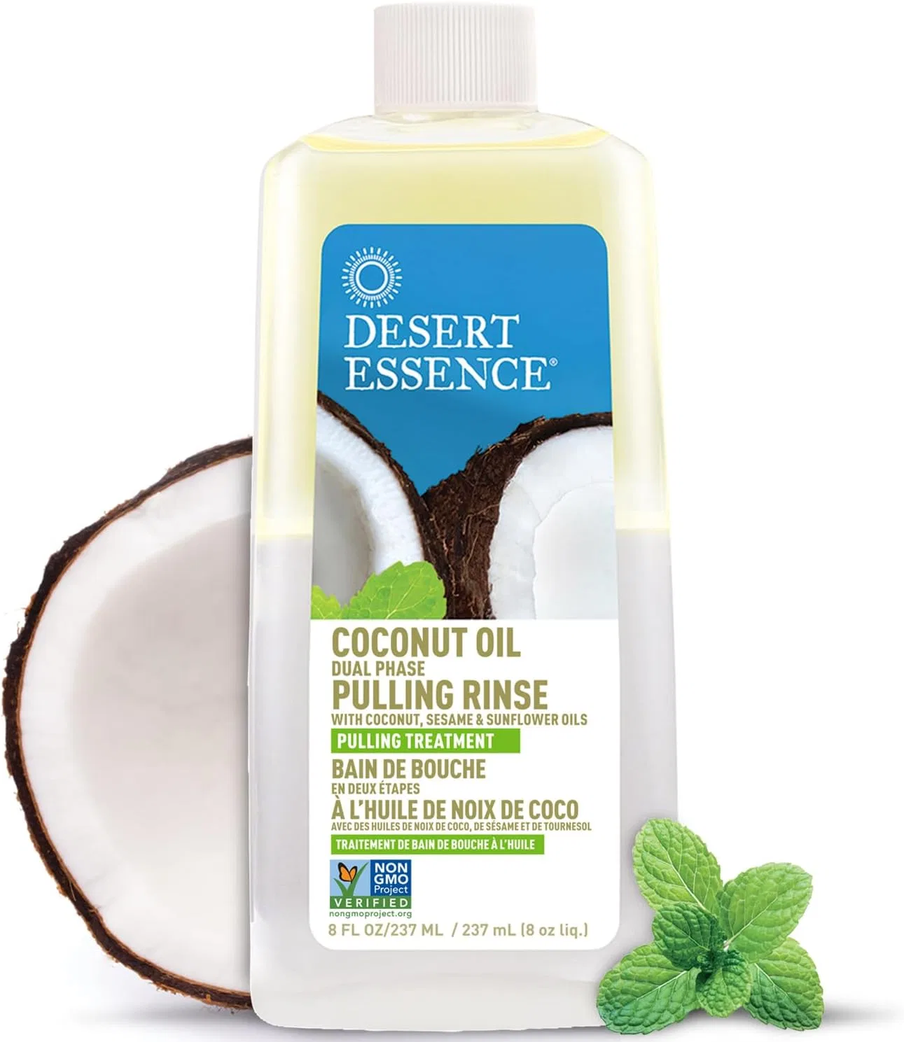 Двухфазное средство для полоскания рта с кокосовым маслом DESERT ESSENCE, 240 мл Desert Essence