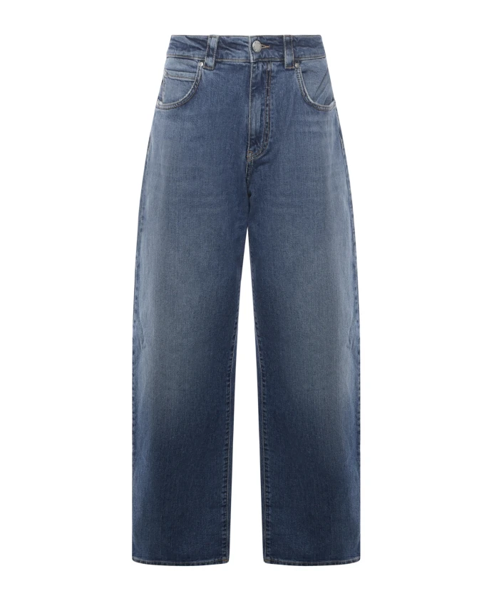 

Джинсы с высокой талией из эластичного денима синего цвета. Pinko, синий