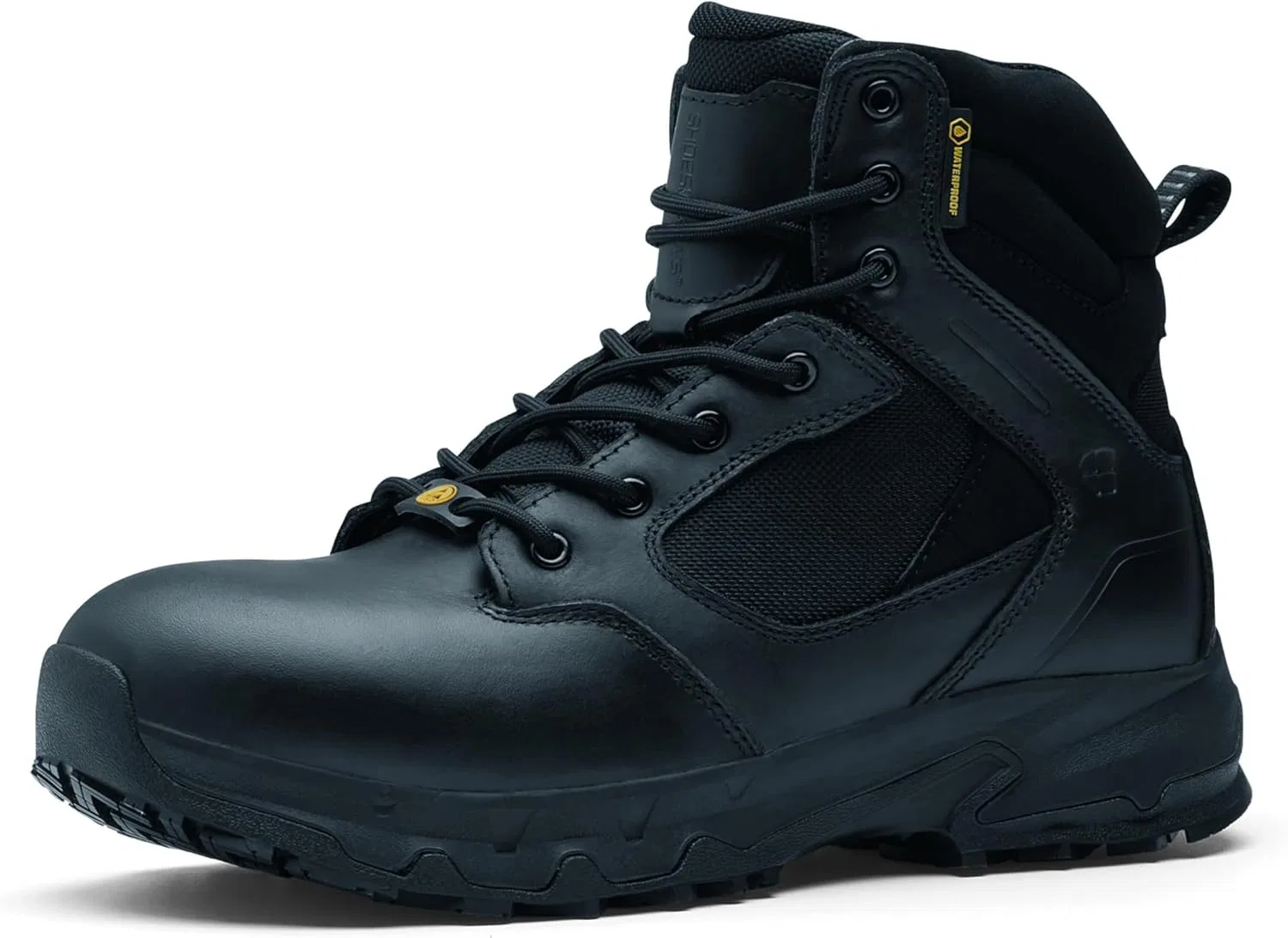 Shoes for Crews Рабочие ботинки Crews Defense Mid Work Shoes (без стального подноска), сертифицированы CE 02 HRO WR SRC, унисекс, с нескользящей подошвой, водонепроницаемые, для мужчин и женщин