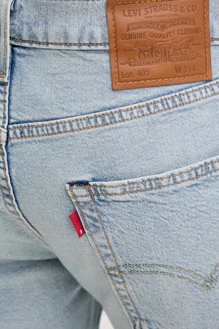 Шорты джинсовые 405 Standard Levi's, синий — фото 4