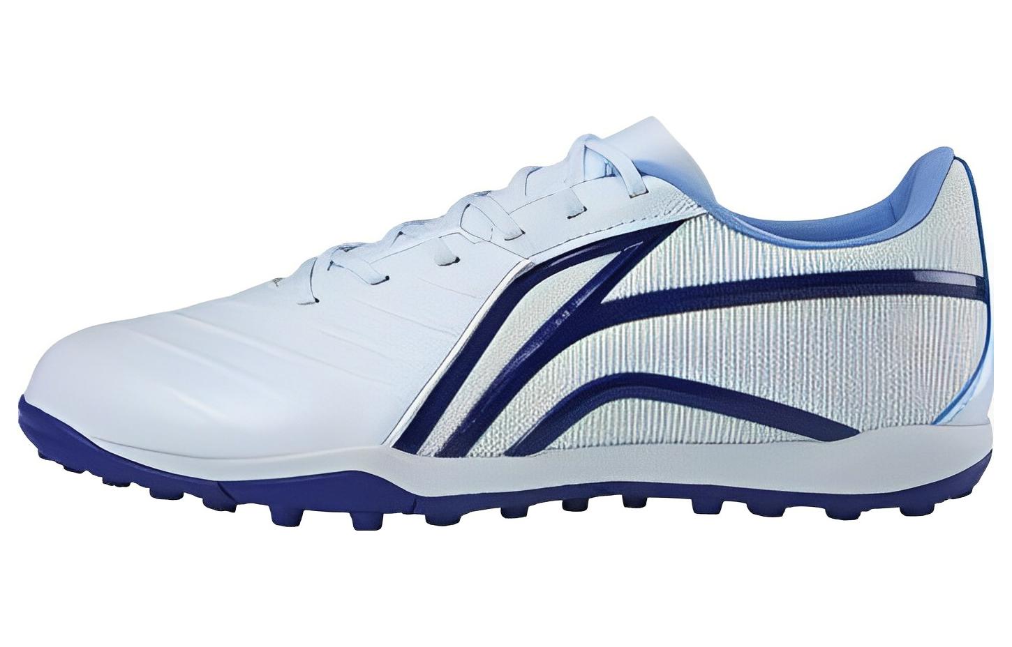 

LINING ЛиНинг AG резиновые короткие шипы искусственный газон амортизация противоскольжение и износостойкость футбольные бутсы мужские синие белые