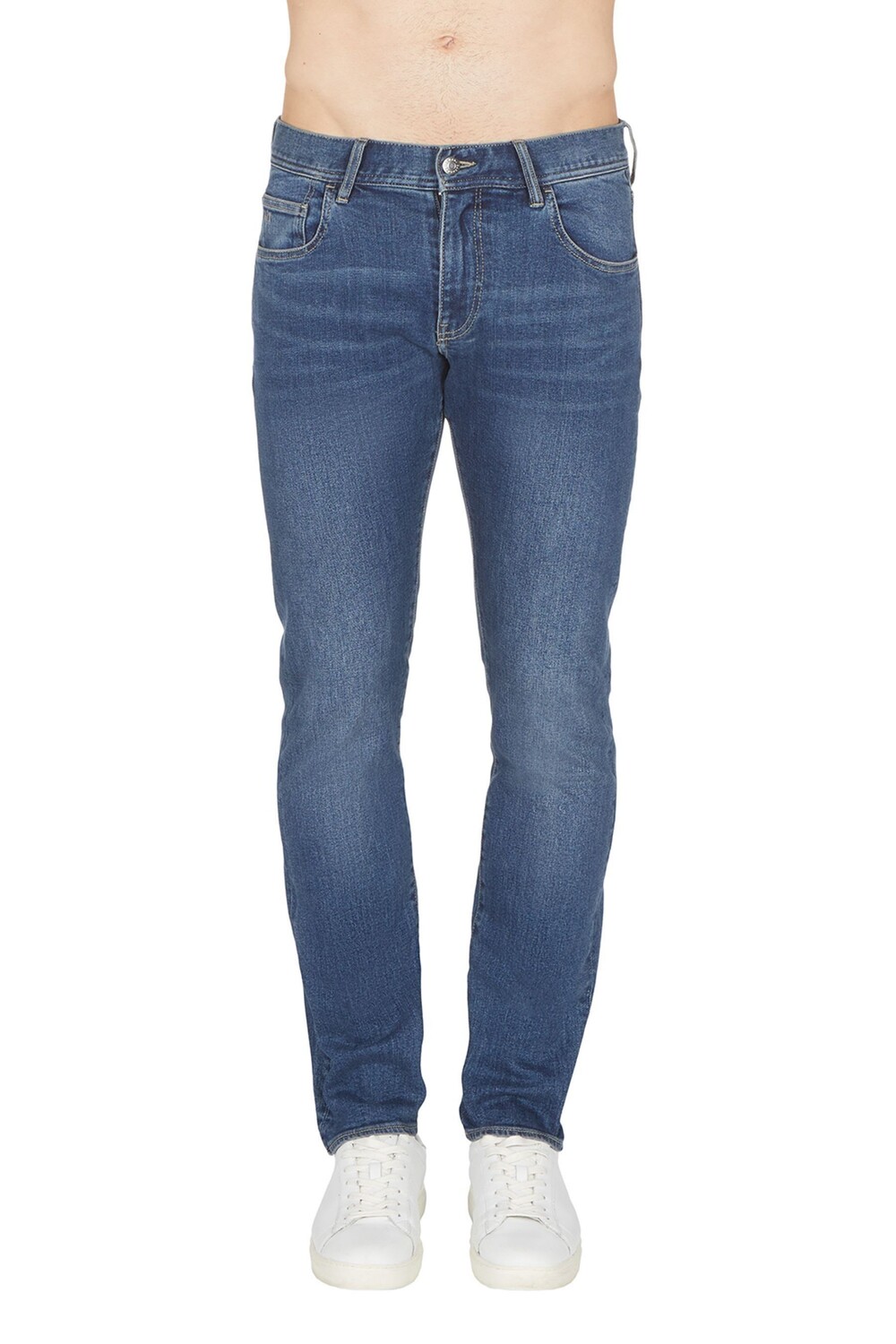 

Голубые мужские джинсы Denim J13 приталенного кроя Armani Exchange
