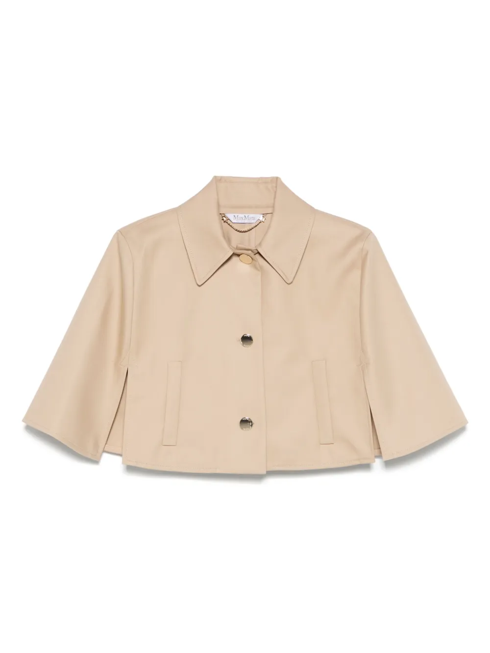 

Хлопковая жакет-накидка MAX MARA, нейтральный