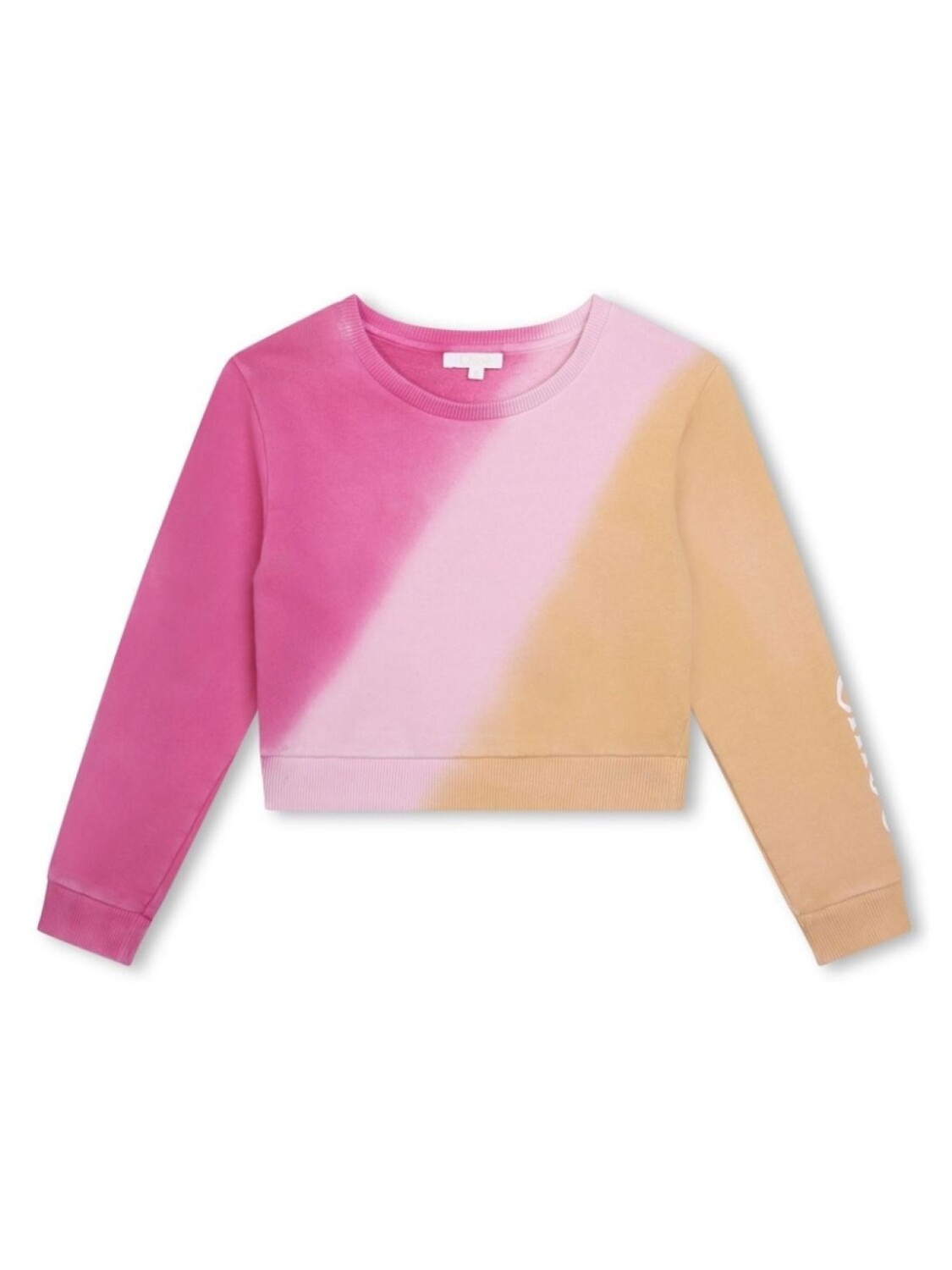 

Chloé Kids толстовка с принтом тай-дай, розовый