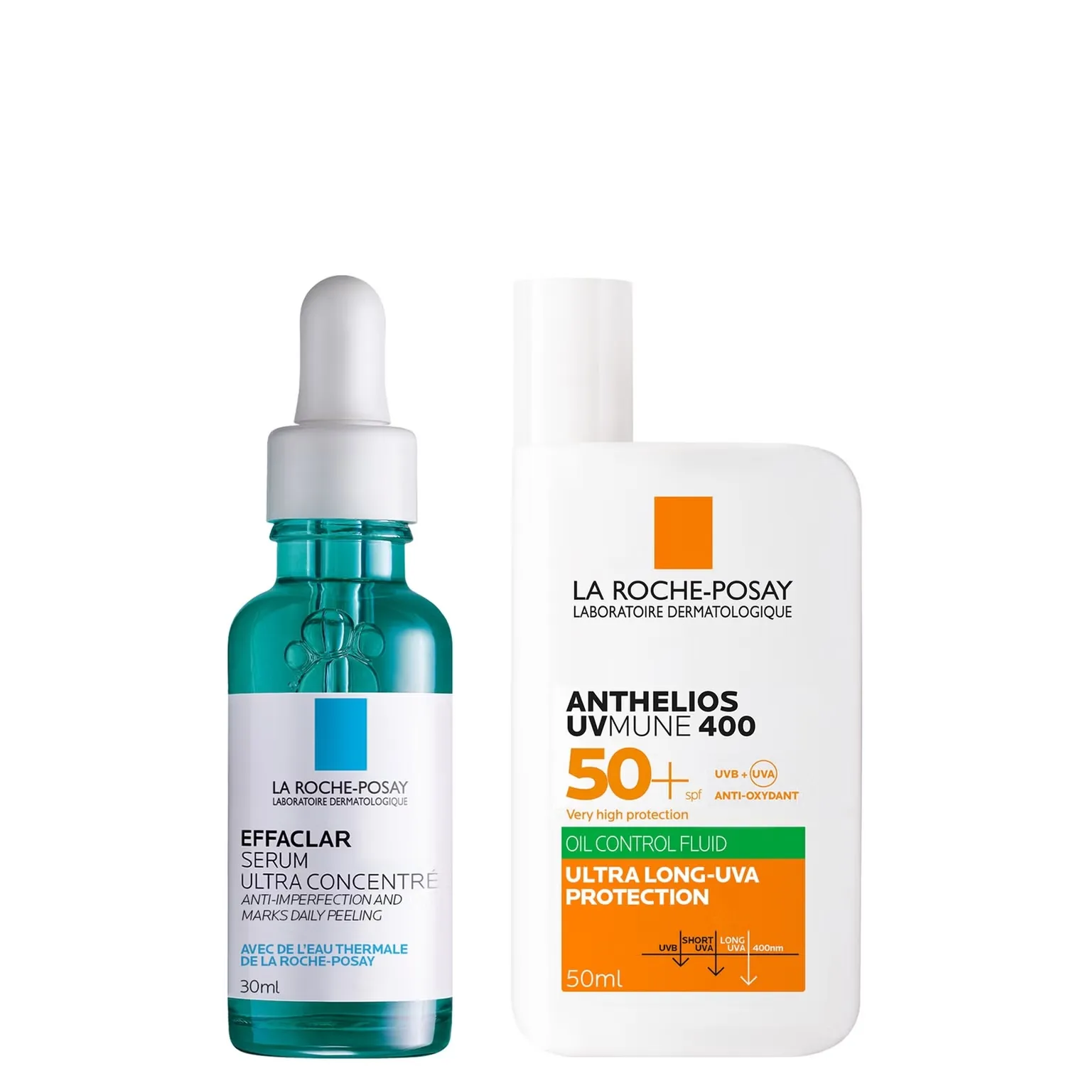 

Набор Anti-Blemish and Anti-Age: мультиактивная сыворотка Effaclar, противоотечная, + SPF50+ La Roche-Posay