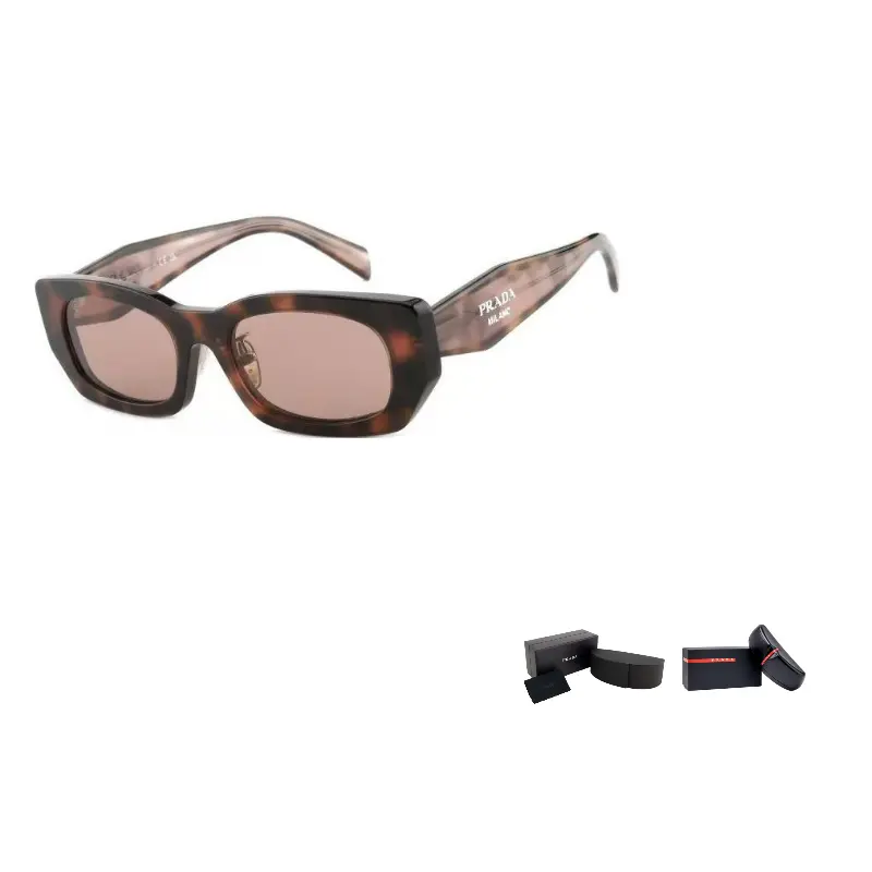 

PRADA Прямоугольные солнцезащитные очки, Tortoiseshell