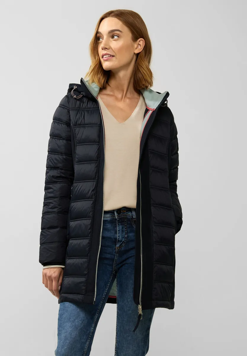 

Однотонная куртка из софтшела STREET ONE с капюшоном, синий