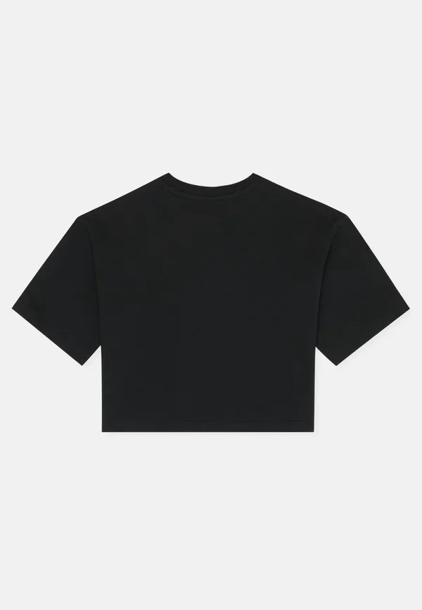 Одежда rifredi, укороченная футболка свободного кроя с графическим принтом. Fila, Black — фото 2